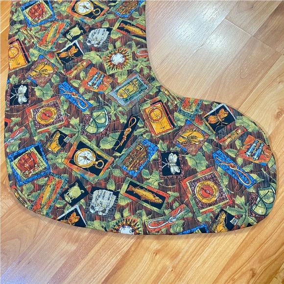 Quilted Christmas Stocking for Dad - Picture 5 of 10